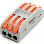 Stekker LD222-423 (5шт.) клемма 3+3-ая (0,08-2,5мм2), 400В, 24А - КОЛОРЛОН ВТД Новосибирск