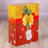 ***Коробка складная "Сверкающий Новый год", 22х30х10   2450835 - КОЛОРЛОН ВТД Новосибирск