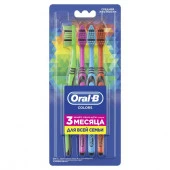 ORAL_B Зубная щетка Colors 40 средняя 4шт - КОЛОРЛОН ВТД Новосибирск