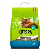 КОТЯРА  наполн.Комкующийся классический 20л (8,4кг) пакет - КОЛОРЛОН ВТД Новосибирск