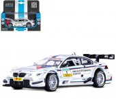 JB1251317 ТМ "Автопанорама" Машинка мет. 1:32 BMW M3 DTM, белый, свет,звук,откр.дв,капот, инерция - КОЛОРЛОН ВТД Новосибирск