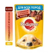 85Г ВЛАЖНЫЙ КОРМ PEDIGREE ДЛЯ СОБАК ГОВЯДИНА-ЯГНЕНОК  96111 - КОЛОРЛОН ВТД Новосибирск