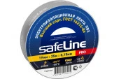 Изолента ПВХ 19мм/25м/0,15мм серо-стальной SAFELINE - КОЛОРЛОН ВТД Новосибирск