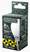 8W Лампа КРЕПТОН LED P45 8W E14 3000K шарик - КОЛОРЛОН ВТД Новосибирск