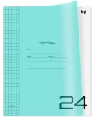 Тетрадь 24л. клетка BG "UniTone. Neon", пластиковая обложка, неон голубой 379173 - КОЛОРЛОН ВТД Новосибирск