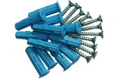 Шуруп Zn 4,5х50 в компл. с дюбелем MULTI 8x32 (8 шт.) - КОЛОРЛОН ВТД Новосибирск