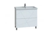 Тумба с раковиной Vigo Geometry 2-700 белый (умыв. Фостер-700) - КОЛОРЛОН ВТД Новосибирск