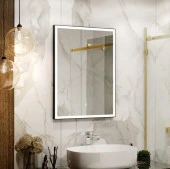 Зеркало "Frame White LED" 600х800 с подстветкой - КОЛОРЛОН ВТД Новосибирск