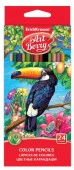 *32480  КАРАНДАШИ ЦВ. 24 ШТ, ARTBERRY®, ТРЕУГОЛЬНЫЕ, АССОРТИ, Е/П /6/120/ - КОЛОРЛОН ВТД Новосибирск