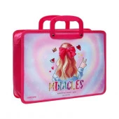 Папка пластик,с ручками А4 deVENTE "Miracles" 8054336 с расш.10см,400мкм - КОЛОРЛОН ВТД Новосибирск