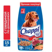 15КГ СУХОЙ КОРМ ДЛЯ СОБАК CHAPPI ГОВЯДИНА  241668 - КОЛОРЛОН ВТД Новосибирск
