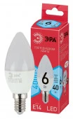 6W ЭРА RED LINE LED B35-6W-840-E14 R E14 / Е14 6 Вт свеча нейтральный белый свет - КОЛОРЛОН ВТД Новосибирск