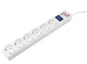PowerCube Сетевой фильтр (6с/з, 1,9м) белый SPG6-16-1,9М WHITE - КОЛОРЛОН ВТД Новосибирск