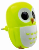 *Свет-к с/д (ночник) LE LED NL-820 0,6W (Сова, цв. зелёный) - КОЛОРЛОН ВТД Новосибирск