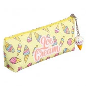 Пенал-косметичка КОКОС  21*8*4,5см "Ice Cream" 210827 лодочка,жёлтый - КОЛОРЛОН ВТД Новосибирск