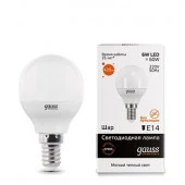 6W Led Gauss 53116 G45 E14 6W 2700K(1000) - КОЛОРЛОН ВТД Новосибирск