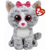 37075 TY Beanie Boo's Кошечка Kiki серая, 25 см (0008421370757) - КОЛОРЛОН ВТД Новосибирск
