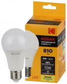 9W Лампа Kodak LED KODAK A60 830 Е27 9Вт груша теплый белый свет - КОЛОРЛОН ВТД Новосибирск