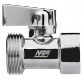 Кран-мини 1/2" х 3/4" в/н, ХРОМ-POLISH.латунь, ГОСТ, MPF - КОЛОРЛОН ВТД Новосибирск
