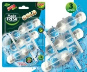 Master FRESH подвесной блок для унитаза DUO EFFECT 1200 смываний 5в1 формула GOLD МОРСКОЙ, 3шт - КОЛОРЛОН ВТД Новосибирск