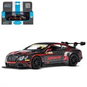 JB1251564 ТМ "Автопанорама" Машинка мет.1:43 Bentley Continental GT3, черный, откр. двери, инер - КОЛОРЛОН ВТД Новосибирск