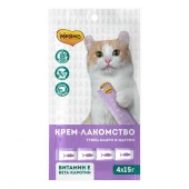 Мнямс Крем-лакомство для кошек с тунцом Кацуо и Магуро 15 г х 4 шт. - КОЛОРЛОН ВТД Новосибирск