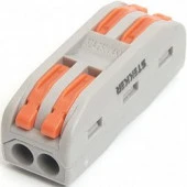 Stekker LD222-422 (5шт.) клемма 2+2-ая (0,08-2,5мм2), 400В, 24А - КОЛОРЛОН ВТД Новосибирск
