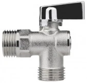 Кран шаровой угловой 1/2"н/н (флажок сверху) ник.лат.COMPACT,ГОСТ,MPF - КОЛОРЛОН ВТД Новосибирск