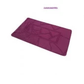 Коврик для ванной комнаты ZALEL  55*90 однотонные с рельефом 1-пр AUBERGINE фиолет - КОЛОРЛОН ВТД Новосибирск