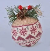 Украшение новогоднее Шар d=7см h=10см арт.TIJA8214 Код256438 - КОЛОРЛОН ВТД Новосибирск