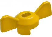 Ручка-бабочка усиленная, для крана ЖЕЛТАЯ, 1/2"-3/4", MP-У - КОЛОРЛОН ВТД Новосибирск