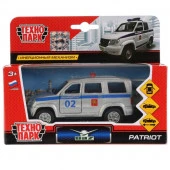 266068 Машина металл UAZ patriot ПОЛИЦИЯ, 12 см, дв., багаж., инерц., кор. Технопарк - КОЛОРЛОН ВТД Новосибирск