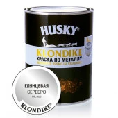 HUSKY-KLONDIKE Краска по металлу глянцевая серебро RAL 9023 (0,9л; 6шт) - КОЛОРЛОН ВТД Новосибирск