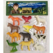268046  Игрушка пластизоль Играем вместе дом. животные 1,5"асс. 12 шт, в пак с хэд (русс. уп.) в кор - КОЛОРЛОН ВТД Новосибирск
