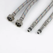 Гибкая подводка, F1/2xM10S, F1/2xM10L, SS304, латунь, 1,0 м, 2 шт, IDDIS, 926CBS10ZP - КОЛОРЛОН ВТД Новосибирск