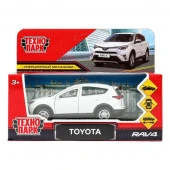 389221 Машина металл TOYOTA RAV4 длина 12 см, двери, багаж, инерц, белый, кор. Технопарк - КОЛОРЛОН ВТД Новосибирск