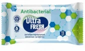 Ultra Fresh Antibacterial Влажные салфетки 15 шт - КОЛОРЛОН ВТД Новосибирск