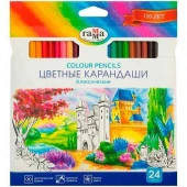 Карандаши цветные Гамма "Классические", 24цв., заточен., картон. упаковка, европодвес  050918_04 - КОЛОРЛОН ВТД Новосибирск