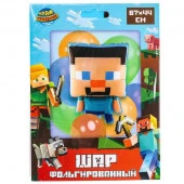 381179 Шар фольгированная фигура майнкрафт 67*44 см ЧУДО ПРАЗДНИК в кор.525шт - КОЛОРЛОН ВТД Новосибирск