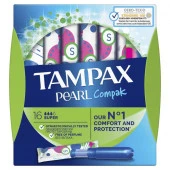 TAMPAX Compak Женские гигиенические тампоны с аппликатором Super Duo 16шт - КОЛОРЛОН ВТД Новосибирск