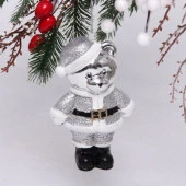 Ёлочная игрушка "Волшебный медвежонок" 8*5*12 см, серебро 916-0790 - КОЛОРЛОН ВТД Новосибирск
