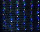 Гирлянда  Занавес Роса 3х2м 200LED 10 нитей, 8 режимов, мультиколор арт.10922-8136 Код272802 - КОЛОРЛОН ВТД Новосибирск