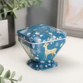 Шкатулка металл "Оленёнок" 8х7,5х7,5 см 2266176 - КОЛОРЛОН ВТД Новосибирск