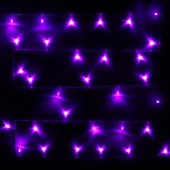 Гирлянда для дома 9,5м,100 ламп LED,Фиолет.,8 реж,прозр.пров.,с возмож. соединен. 129-022 - КОЛОРЛОН ВТД Новосибирск