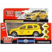 250745 МАШИНА "ТЕХНОПАРК" МЕТАЛЛ. ИНЕРЦ. NISSAN TERRANO ТАКСИ 12СМ, ОТКРЫВ. ДВЕРИ В РУСС. КОР. в кор - КОЛОРЛОН ВТД Новосибирск