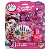 Косметика ДЛЯ ДЕВОЧЕК тени для век с блестками, помада, лак для ногтей МИЛАЯ ЛЕДИ  70535A-ML - КОЛОРЛОН ВТД Новосибирск