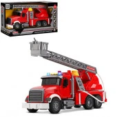 JB0404180 AUTODRIVE Фрикционная Пожарная машина с лестницей,помповый механизм,звук,свет,на бат.,в/к - КОЛОРЛОН ВТД Новосибирск
