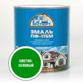 ЭКСПЕРТ Эмаль ПФ-115 глянц св.-зеленая RAL 6001  (2,7кг; 6шт) - КОЛОРЛОН ВТД Новосибирск