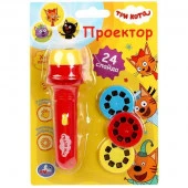 358685 Фонарик проектор три кота ТРИ КОТА 24 слайда.блист.бат. Умка 2*180шт - КОЛОРЛОН ВТД Новосибирск