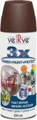 Эмаль VERVE 3X 889-8016 коричневая глянцевая RAL8016,акриловая спрей 520мл - КОЛОРЛОН ВТД Новосибирск